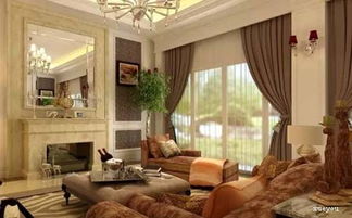 歐式客廳裝修效果圖