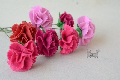 康乃馨的制作花藝制作@新時(shí)代窗簾培訓(xùn)機(jī)構(gòu)